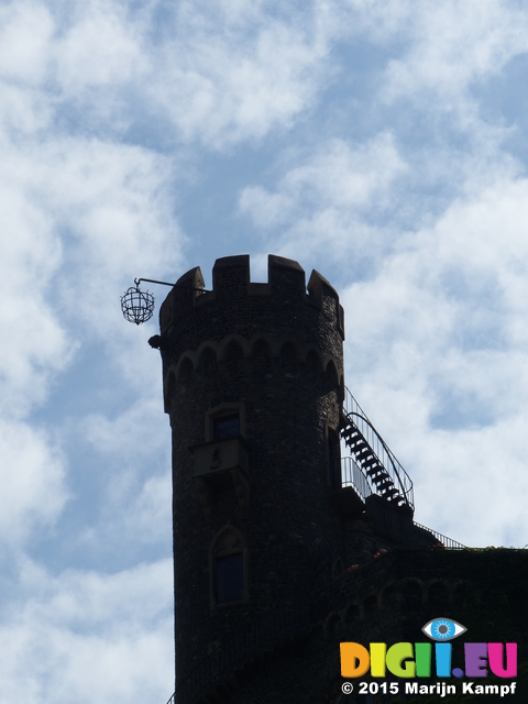 FZ017845 Tower of Rheinstein Castle